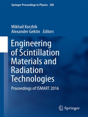 cover image of Engineering of Scintillation Materials and Radiation Technologies